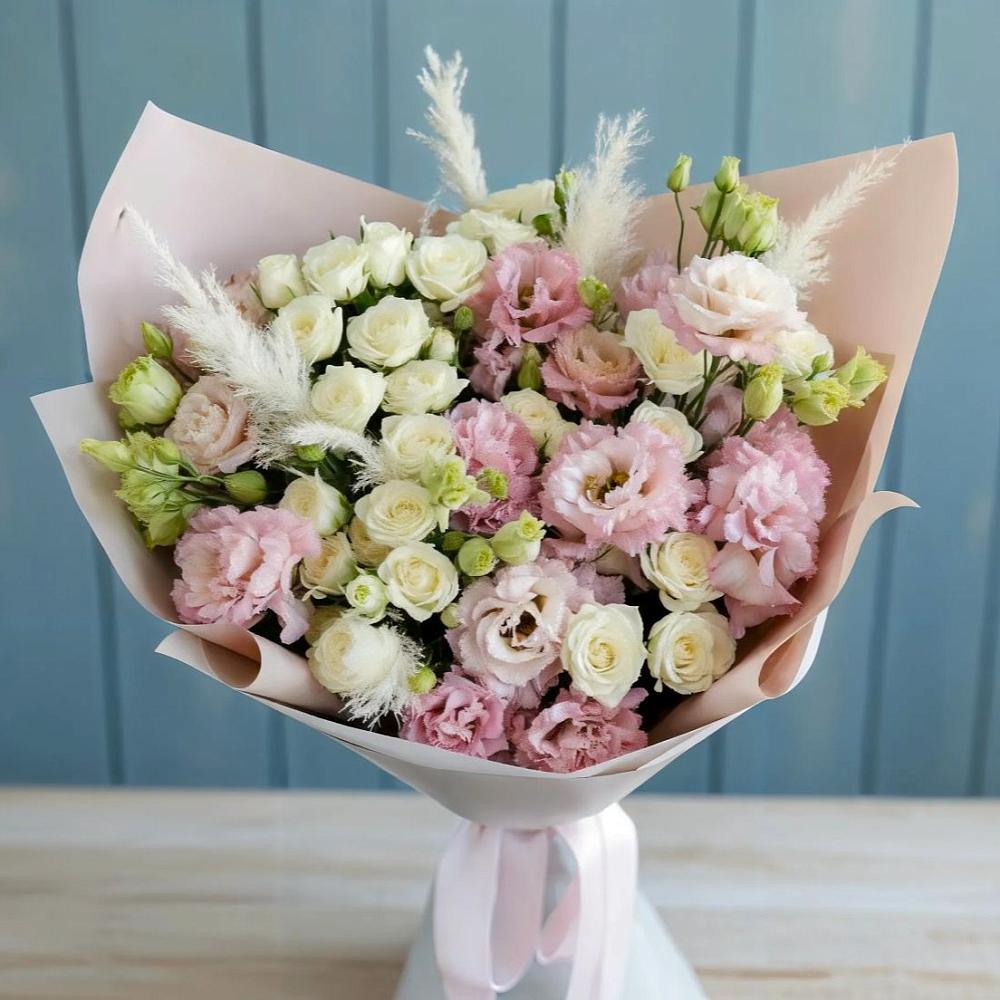 Букет цветов из: Альстромерии и Розы в Тарках