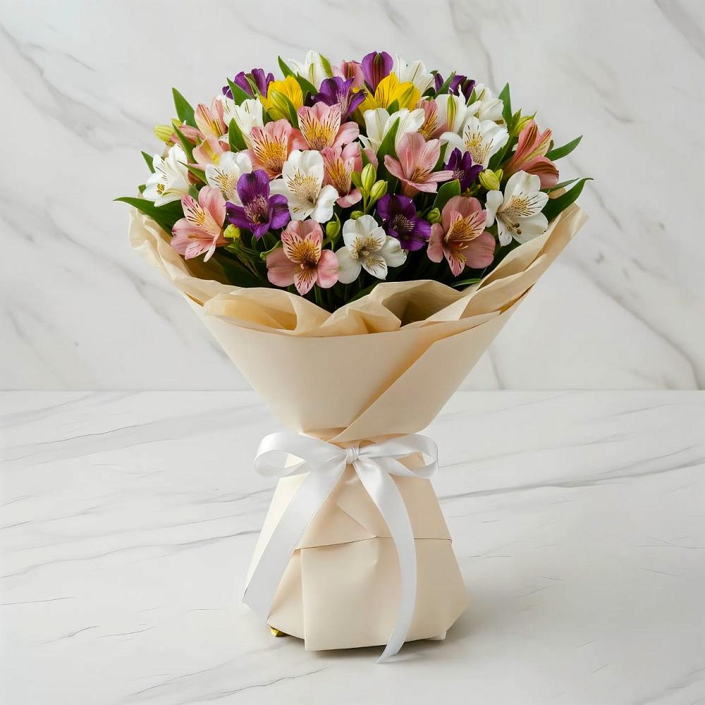 Букет цветов из: Альстромерии в Тарках