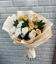 Букет цветов из:  Розы и Хризантемы в Тарках