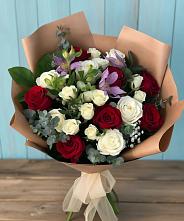 Букет цветов из:  Розы и Альстромерии в Тарках