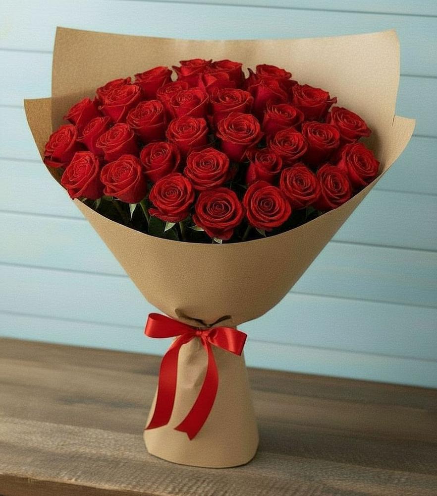 Букет Красные розы Милано в Тарках