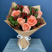 Букет цветов из:  Розы и Альстромерии в Тарках
