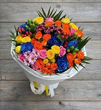 Букет цветов из:  Розы и Хризантемы в Тарках