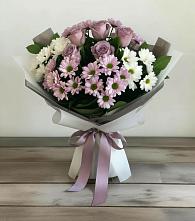 Букет цветов из:  Хризантемы и Розы в Тарках