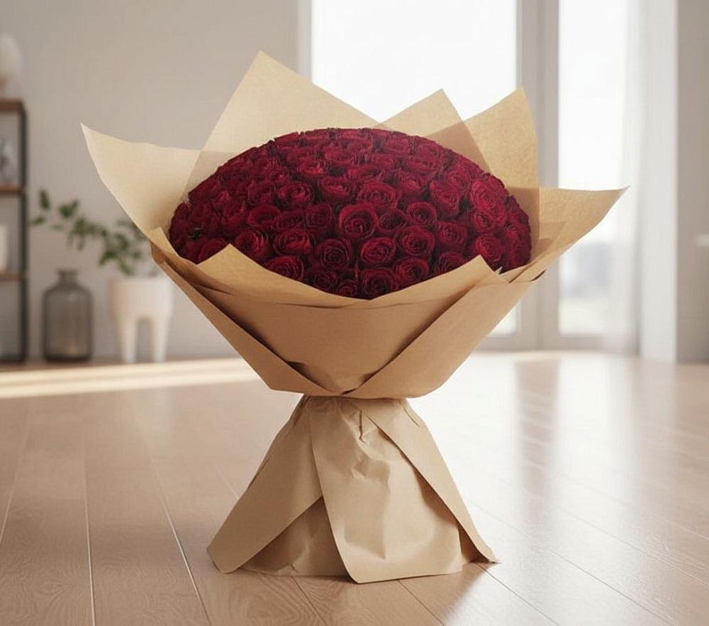 Букет 101 Красная роза в Тарках