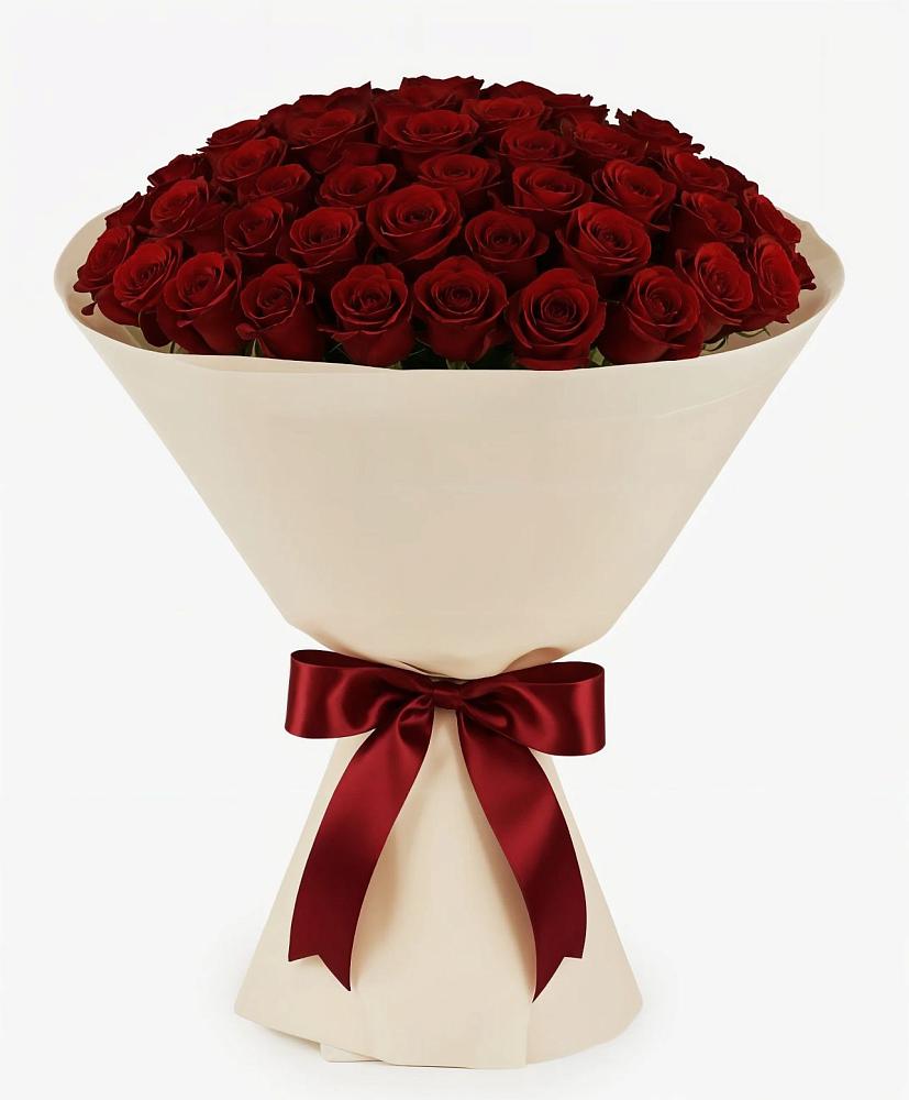 Букет 101 Бордовая роза Блэк Бакарра в Тарках